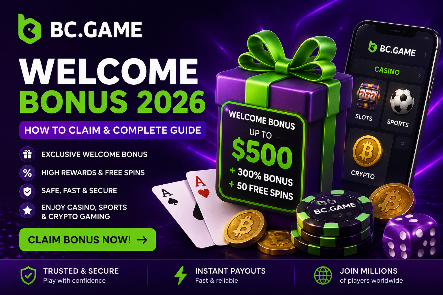 BC.Game Welcome Bonus 2026 – How to Claim & Complete Guide go